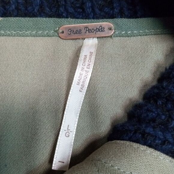 Free People Green and Orange Camouflage Cardigan - Picture 6 of 10